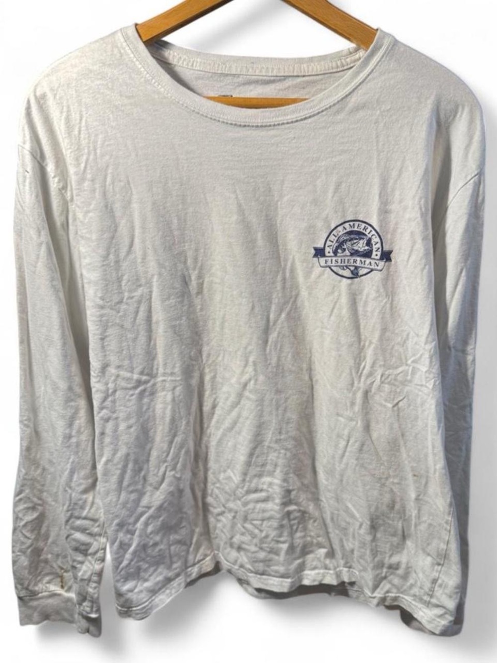 Men's White Long-Sleeve Tee
